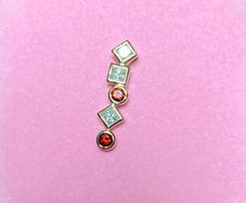9ct gold & Gemstones pendant