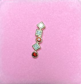 9ct gold & Gemstones pendant