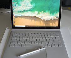Microsoft Surface Book with Microsoft Surface Pen.