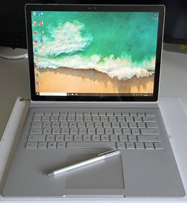 Microsoft Surface Book with Microsoft Surface Pen.