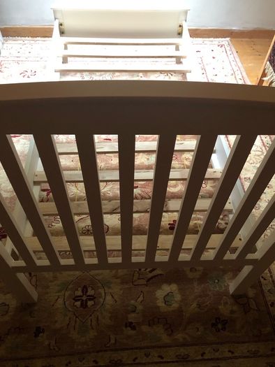 White Wooden Single Bed