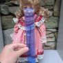 Porcelain Doll Vintage Dress & Parasol Image 2