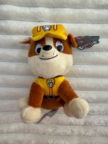Gund Paw Patrol Rubble Plush Stuffed Dog approx. 7" Construction Bulldog Puppy Please look at the pictures