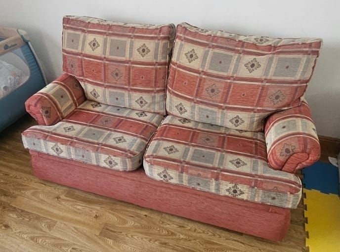 2 Seater fold out Sofa bed with inbuilt mattress