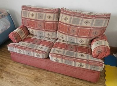 2 Seater fold out Sofa bed with inbuilt mattress