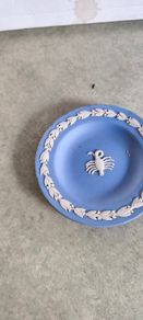Vintage Wedgwood Blue Jasperware Scorpio Trinket Dish