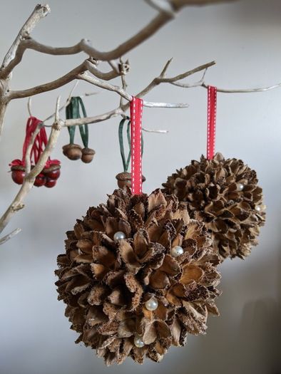 christmas beech baubles