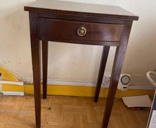 Vintage furniture ,commode, small table, singer sewing machine and radiogram