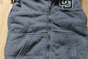 Grey Gilet with Hood. Age 9-10