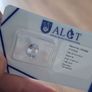 ALGT Certified 1.88ct Natural Sapphire Faint Blue. Unheated & Lab Sealed Image 2