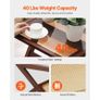 Rattan Coffee Table Z-Shaped Rattan Coffee Table 1-Tier for Living Room Image 6
