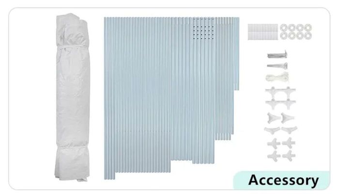 Gazebo Canopy  Party Tent  3m x 3m  White