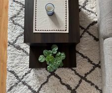 B&Q Berber White/Black Geometric Medium Rug
