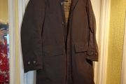 Barbour Men's A680 vintage original coat. BROWN