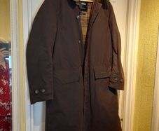 Barbour Men's A680 vintage original coat. BROWN