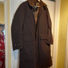 Barbour Men's A680 vintage original coat. BROWN