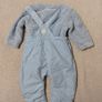 lined Dungaree,s And Fleece Top set Image 4