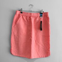New Dunnes Stores Coral Linen Skirt