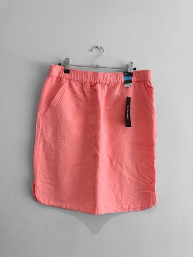 New Dunnes Stores Coral Linen Skirt