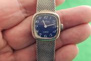 Silver 1940s Swiss Made Omikron Lady's Mechanical Wind up Swiss Watch 800s Silver