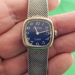 Silver 1940s Swiss Made Omikron Lady's Mechanical Wind up Swiss Watch 800s Silver