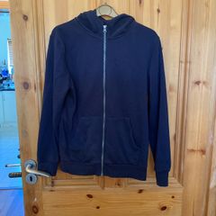 Navy zipped hoodie age 14/15