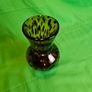 Murano-style Art Glass Vase - Tortoiseshell Pattern Image 10