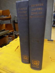 the shorter Oxford English Dictionary on Historical Principles
