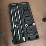 50KG Cast Iron Barbell & Dumbbell Weight  Set in Case Image 2