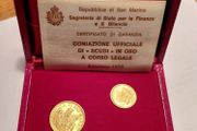 San Marino 1979 Scudi Gold Coins Set Rare