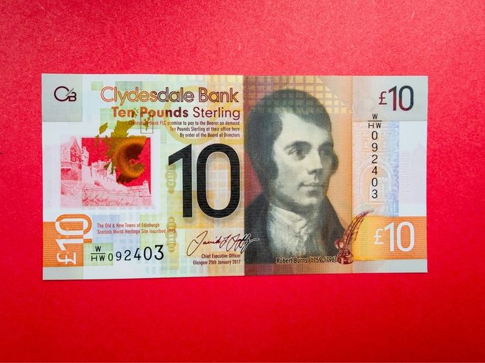 Scotland  10 Pounds  2017 Pick  229 UNCIRCULATED ) Commemorative Issue . Polymer / Plastic .