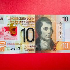 Scotland  10 Pounds  2017 Pick  229 UNCIRCULATED ) Commemorative Issue . Polymer / Plastic .