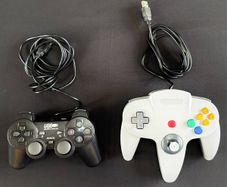 2x USB Game Controllers Tested Working