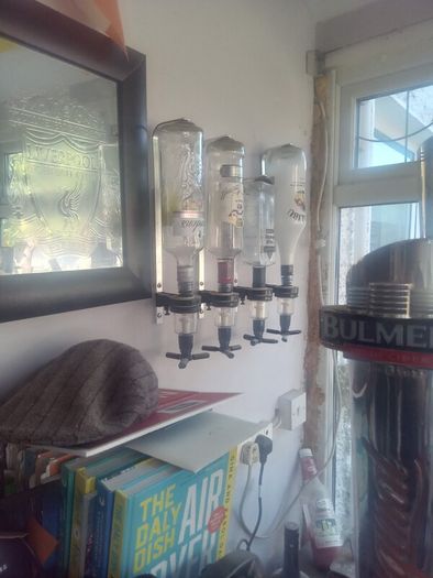 bar taps and cooler