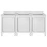 Commercial Kitchen Sink Cabinets 3 pcs Stainless Steel Image 2