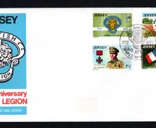 1971 Jersey 50th Anniversary of Royal British Legion Commemorative Stamps official First Day Cover (FDC)