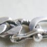 Vintage Sterling Silver 925 Figaro Necklace 20" Long Chain Link Flat Vintage Silver Sterling Gift Men 37,6g Image 4