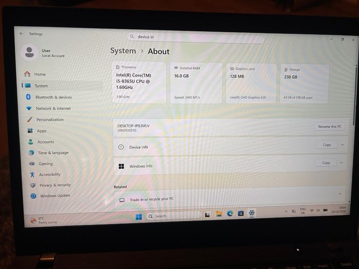 Lenovo ThinkPad T490 Laptop