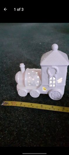 Festive ceramic train