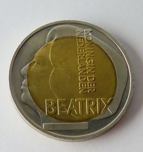 Rare Belgian mint 5 euro / ecu 1996 Europa bi-metallic Netherlands trial pattern coin