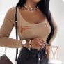 U Neck Bodysuit Image 3
