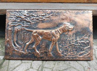 Copper wall hanging Gundog