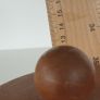 Turned round wooden box with lid Image 6