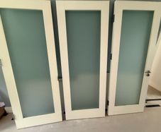 Dorus White Frosted glass doors