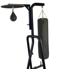 Free standing Punch Bag Stand with bag and Addidas Hybrid 100 black gloves