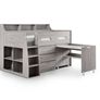 Europa Midsleeper Bed with Storage & Pull-Out Desk Excellent Space Saver Image 4
