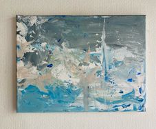 Original Art Irish Art Original Seascape Arctic aesthetic
