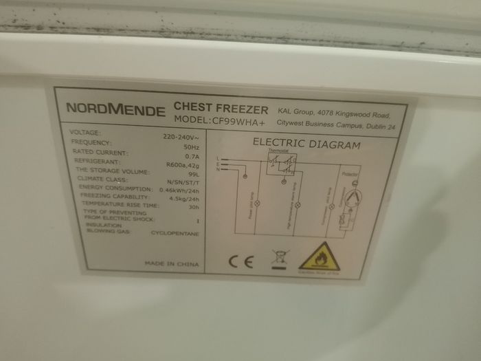 Nordmende 99Litre Chest Freezer