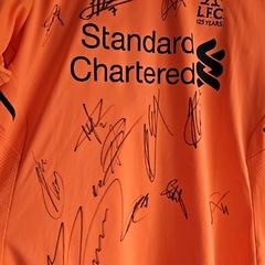 Multi Signed Liverpool Jersey from 2018