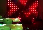 Led video graphic curtain